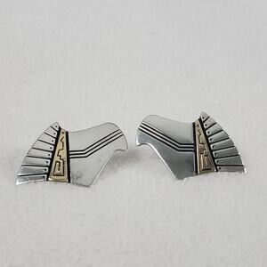 Carolyn Pollack Relios 14k Gold & Sterling Silver Earrings